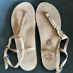 Rainbow Women's Braided Tan Sandals